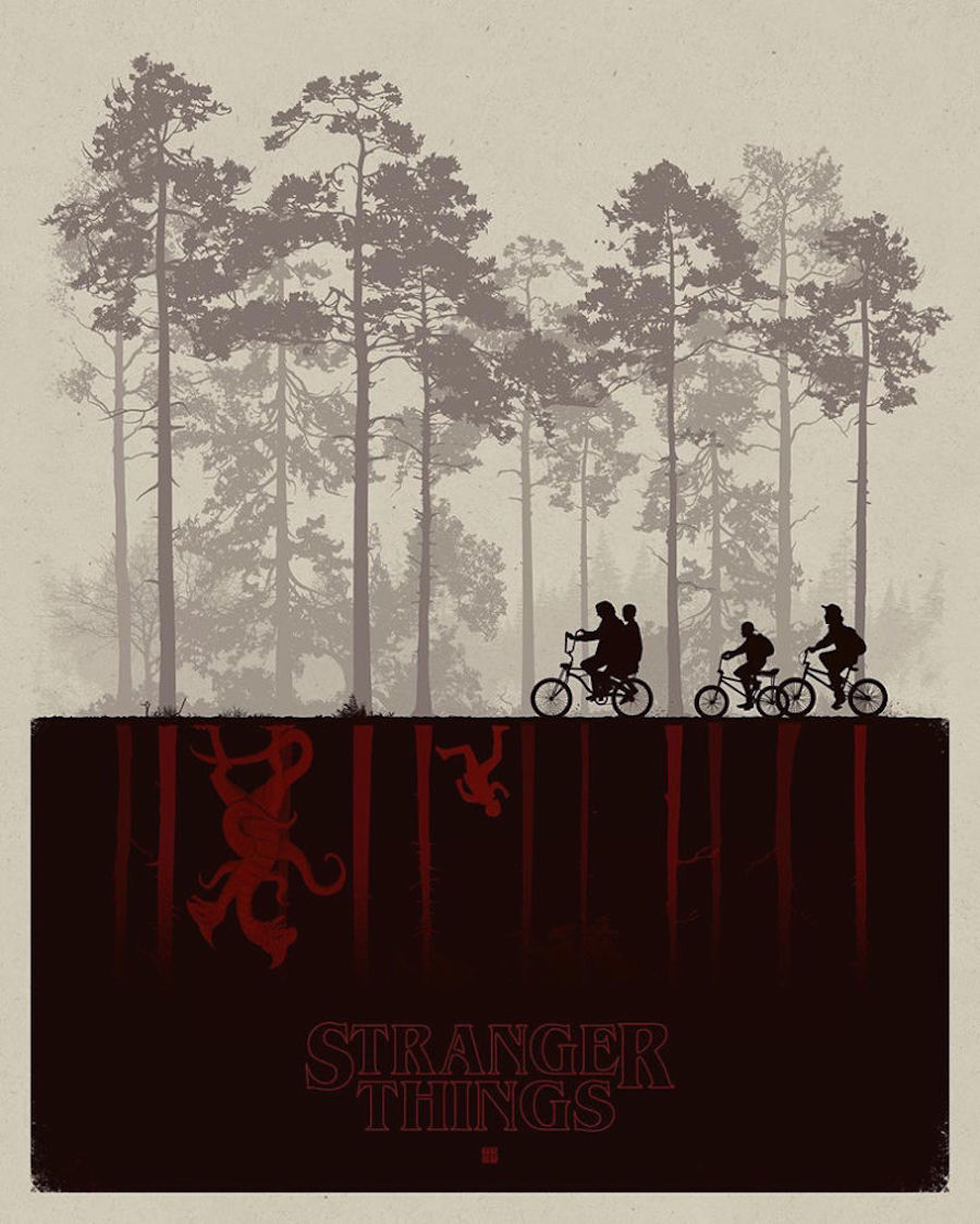 Superb Fan Art Posters of Stranger Things2