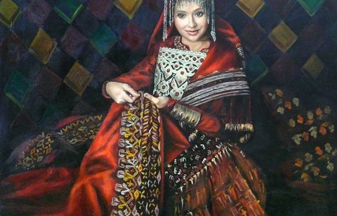Gorgeous Paintings of Turkoman Women