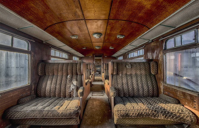 Abandoned Orient Express Train in Belgium