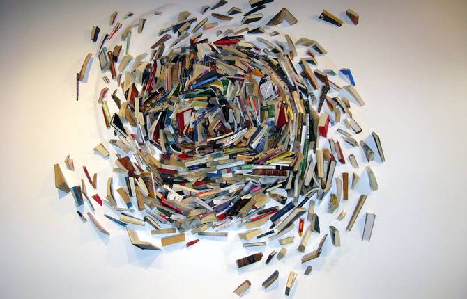 Impressive & Monumental Books Sculptures Installations