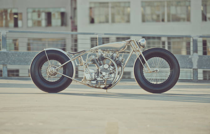 Stunning Aluminium Motorbike Masterpiece