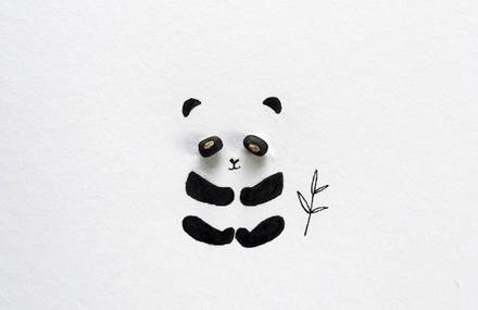 Little Drawings completed with Everyday Life Elements