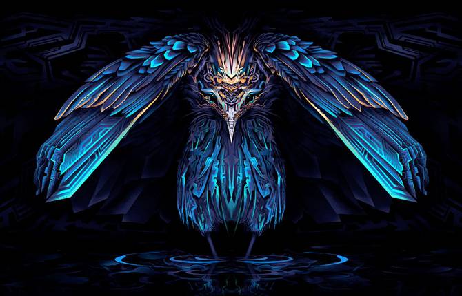 Colorful Digital Illustrations of Animals