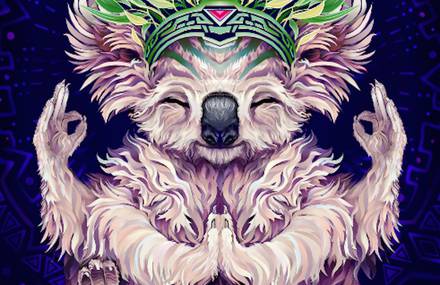 Colorful Digital Illustrations of Animals