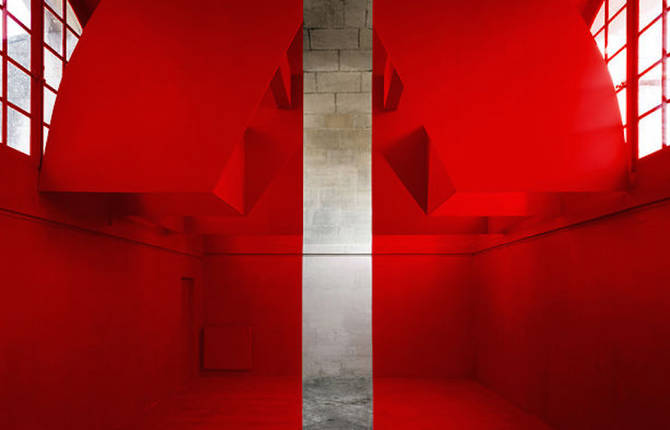 Single-Perspective Installations by Georges Rousse