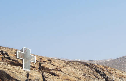 Holy Cross Chapel Facing the Aegean Sea