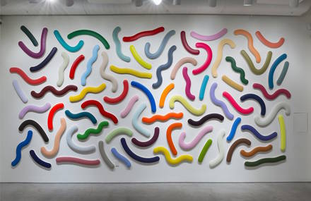 Vibrant & Playful Mural Sculptures