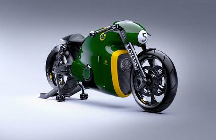 Futuristic Lotus C-01 Motorbike Sold at an Auction