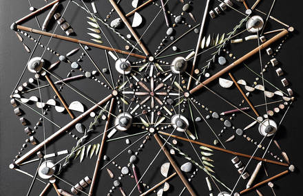 Beautiful Mandalas Made From Wood and Stones