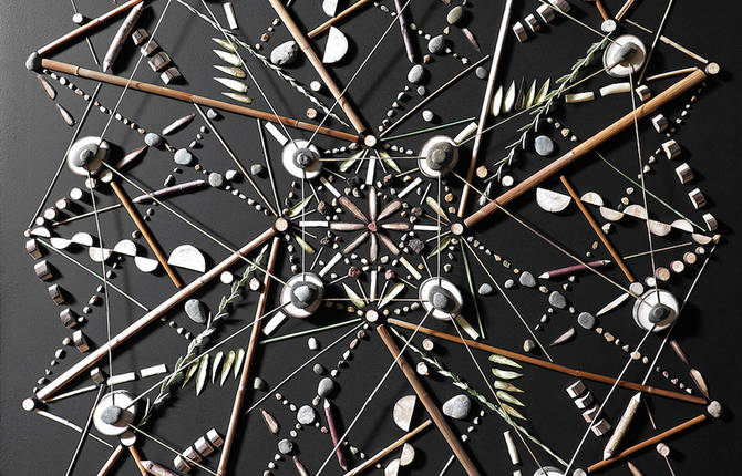 Beautiful Mandalas Made From Wood and Stones