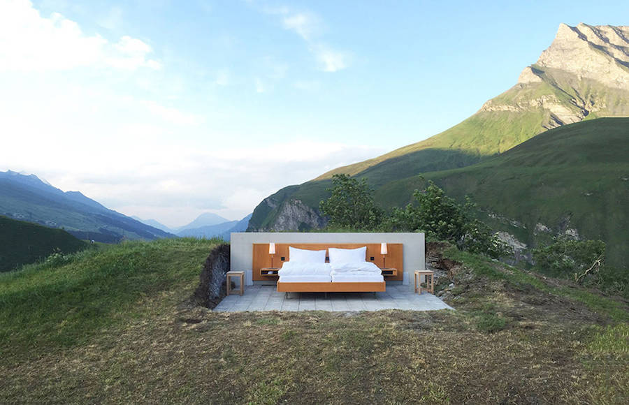 Open Air Hotel in the Swiss Alps