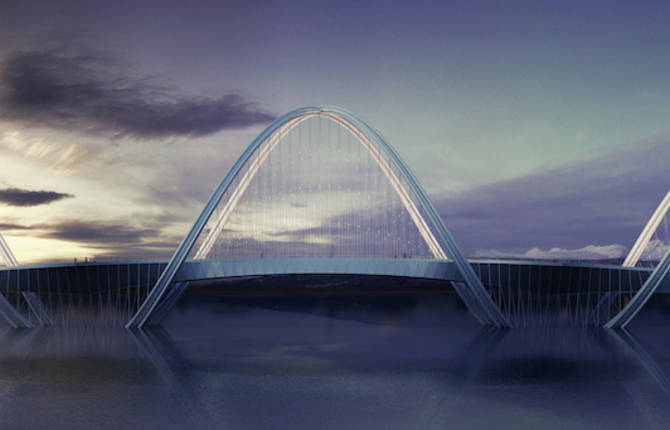 Bridge Concept Sculpted for the 2022 Beijing Winter Olympics