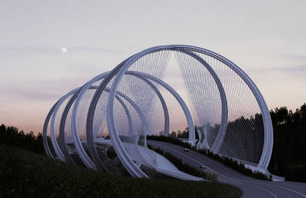 Bridge Concept Sculpted for the 2022 Beijing Winter Olympics