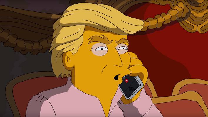 When The Simpsons Hesitate Between Hilary Clinton and Donald Trump