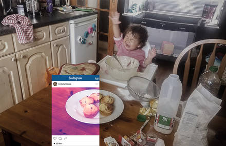 Clever Ad Campain Revealing the Secrets of Instagram Food Pictures