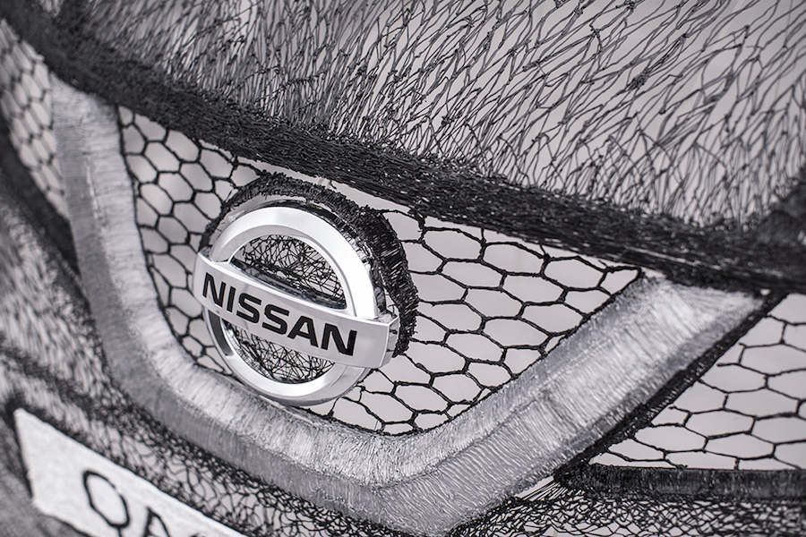 3D Pen Sculpture of a Nissan Qashqai-5