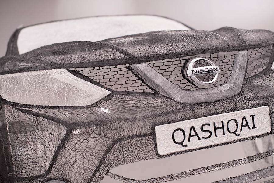 3D Pen Sculpture of a Nissan Qashqai-8