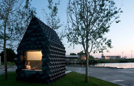 3D-Printed Urban Cabin by DUS Architects