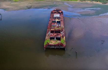 A Boats Graveyard in Staten Island