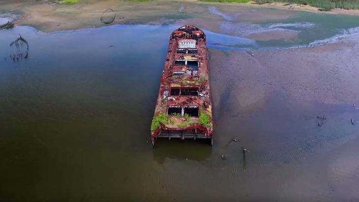 A Boats Graveyard in Staten Island