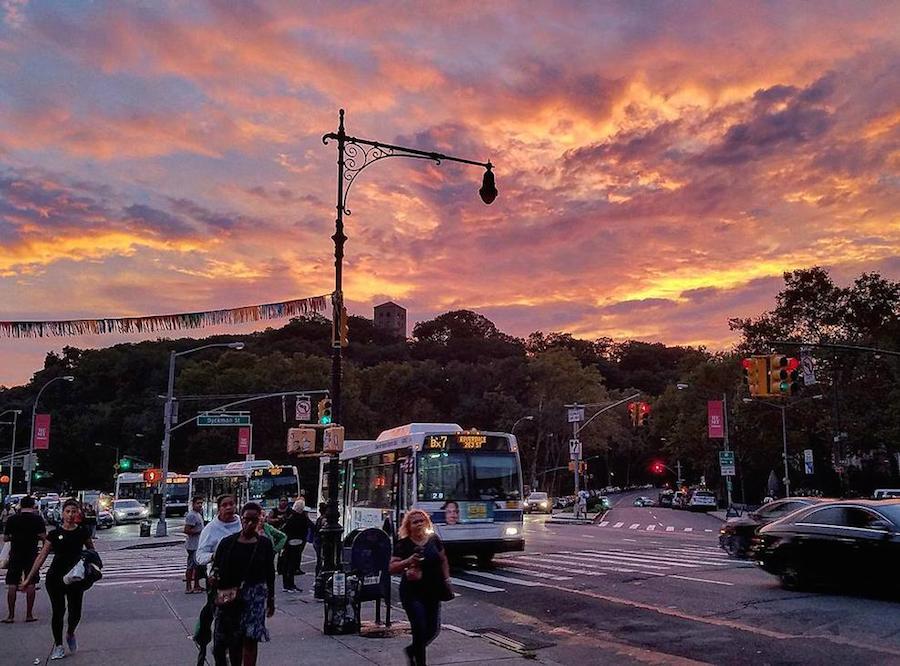 Breathtaking Purple Sunset Over New York-11