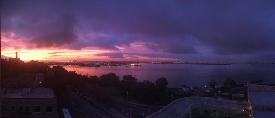 Breathtaking Purple Sunset Over New York-14