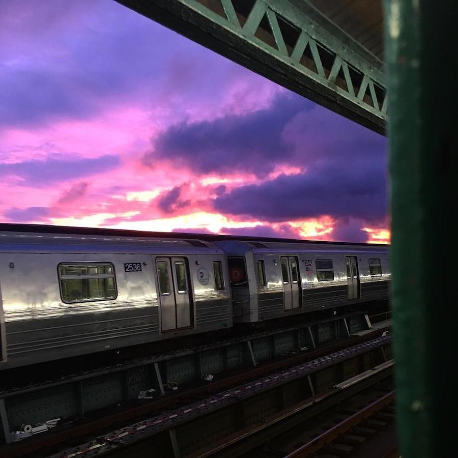 Breathtaking Purple Sunset Over New York-15