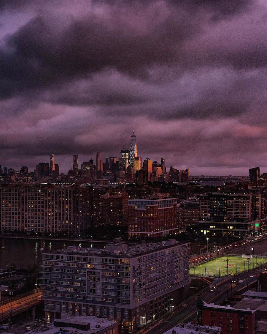Breathtaking Purple Sunset Over New York-7