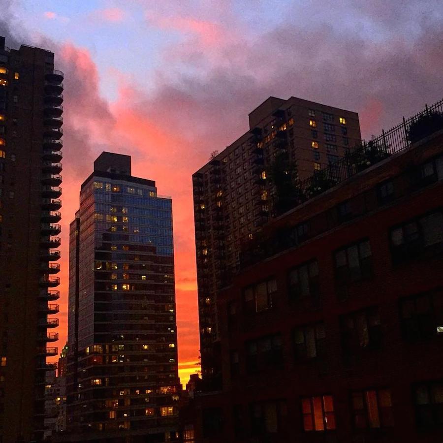 Breathtaking Purple Sunset Over New York-8