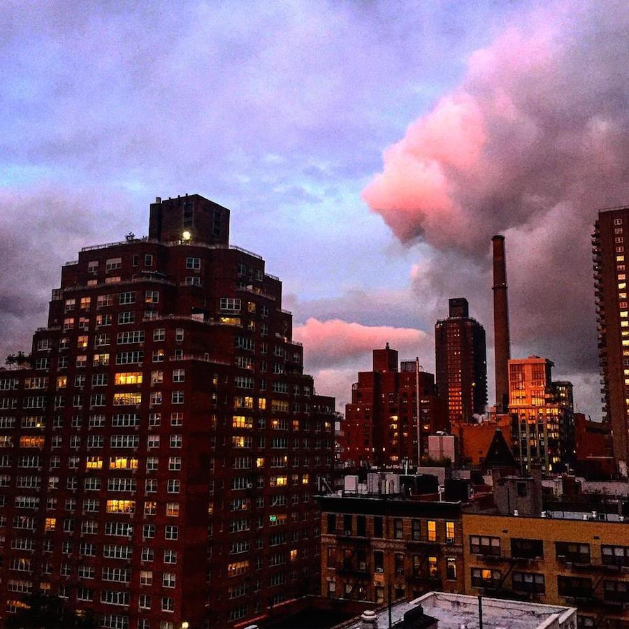Breathtaking Purple Sunset Over New York-9