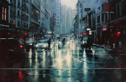 Captivating City Streets Paintings