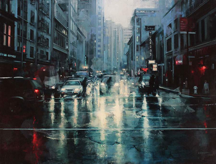 Captivating City Streets Paintings-1