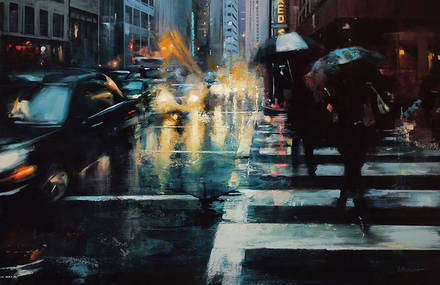 Captivating City Streets Paintings