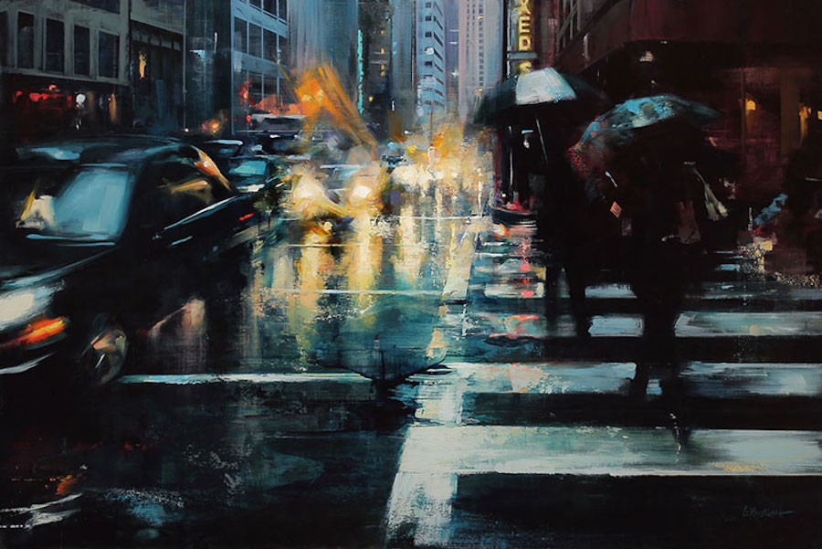Captivating City Streets Paintings-2