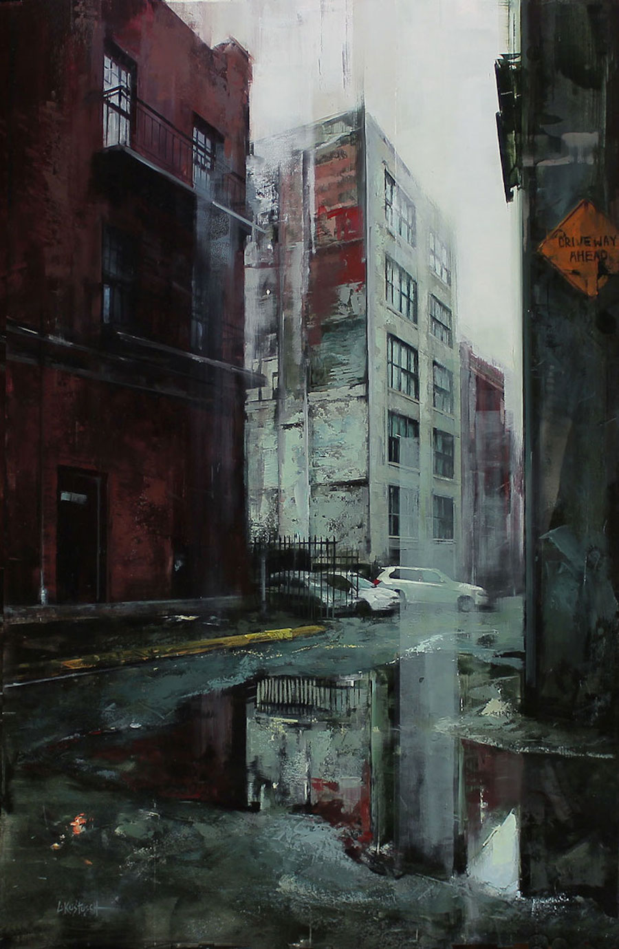 Captivating City Streets Paintings-5