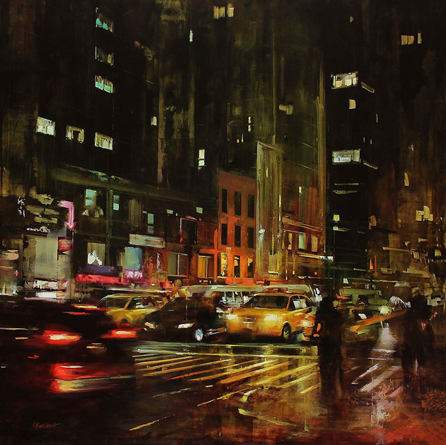Captivating City Streets Paintings-7