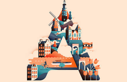 Creative Alphabet Based on Cities Around the World