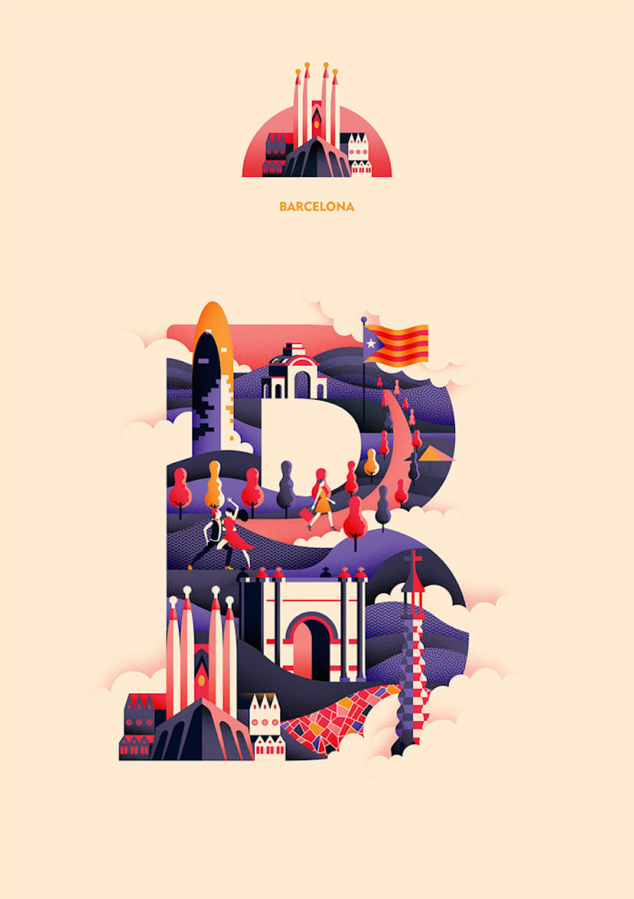 Creative Alphabet Based on Cities Around the World-2