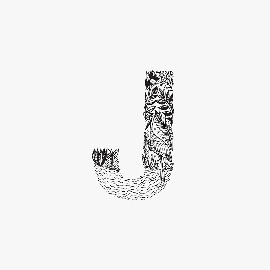 Creative Black and White Animal Alphabet-11 - copie