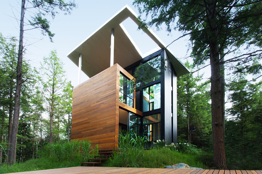 Geometrical and Original Sculptor's House in Canada-0