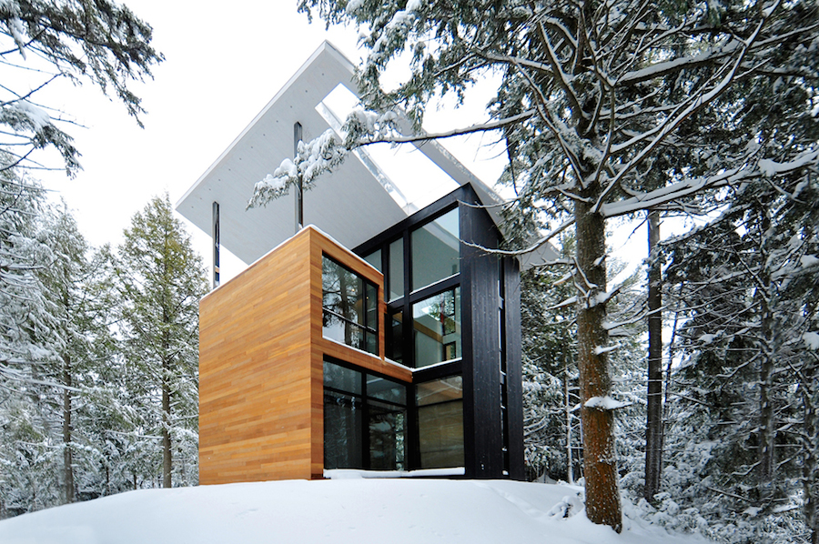 Geometrical and Original Sculptor's House in Canada-13