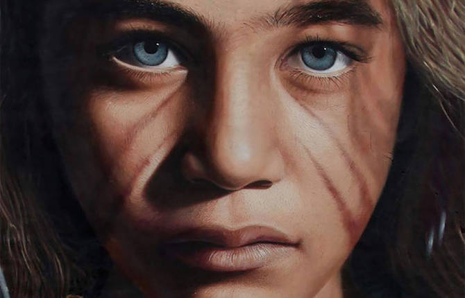 Giant Hyperrealistic Mural Portraits