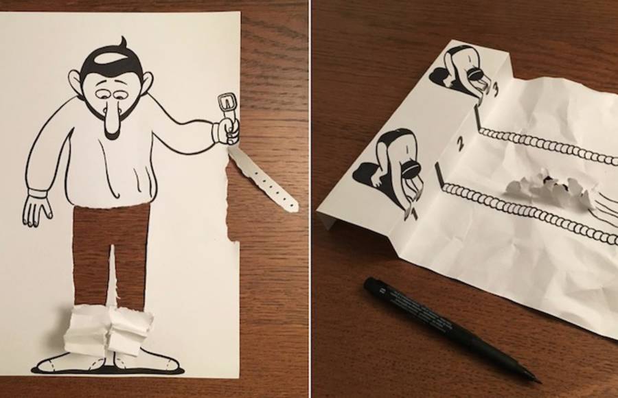 Inventive and Hilarious 3D Paper Cuts