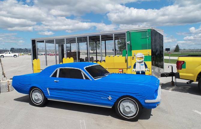 Life-Size LEGO Replica Ford Mustang