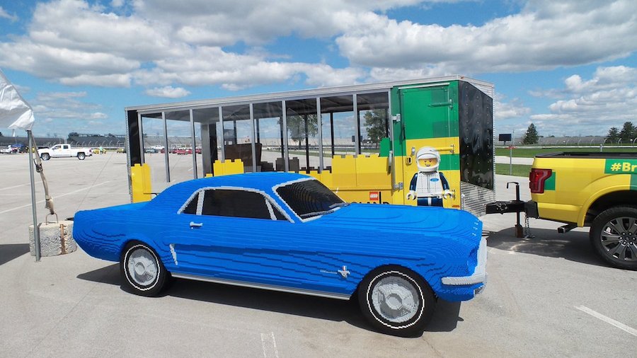 Life-Size LEGO Replica Ford Mustang-1