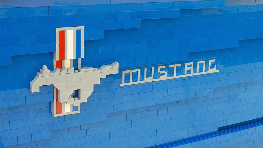 Life-Size LEGO Replica Ford Mustang-3