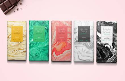 Marbled Packaging for Fine Chocolate