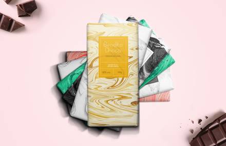 Marbled Packaging for Fine Chocolate