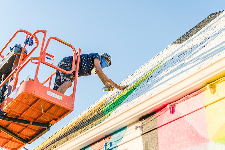 New Multicolored Artwork on a House by Okuda-6