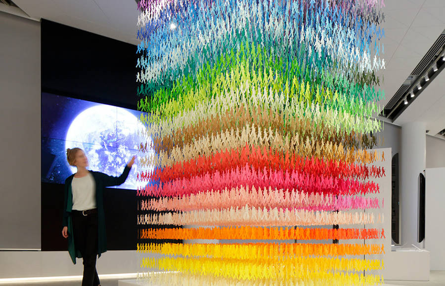 The New Paper Installation of Emmanuelle Moureaux